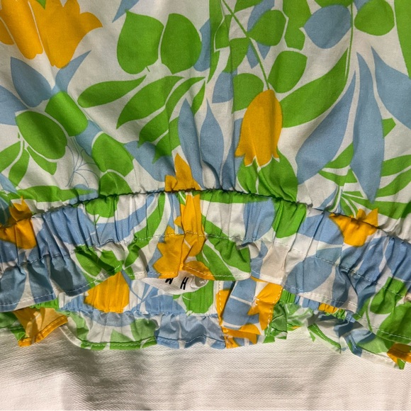 THML Vibrant Floral Blouse - Green, Yellow, Orange - Picture 4 of 6